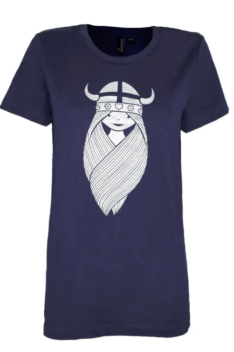 Danefæ Danefavorito Tee X Navy FREJA (white) | Dame T-shirts
