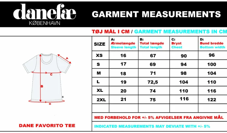 Danefæ Danefavorito Tee X Navy FREJA (white) | Dame T-shirts