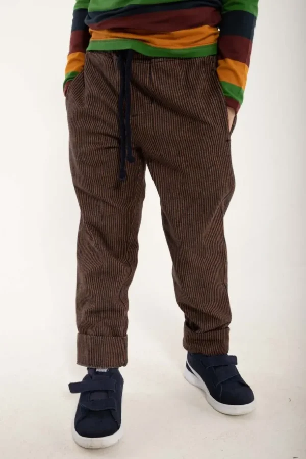 Danefæ Danefrede Denim Pants Milk Boy Stripe Dk Navy/Occer | Børn Bukser