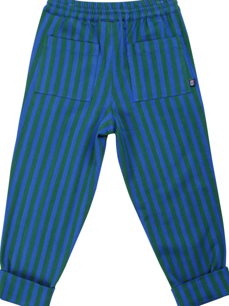Danefæ Danefrede Stretch Canvas Pants Deep Blue/Dark Pine | Børn Bukser