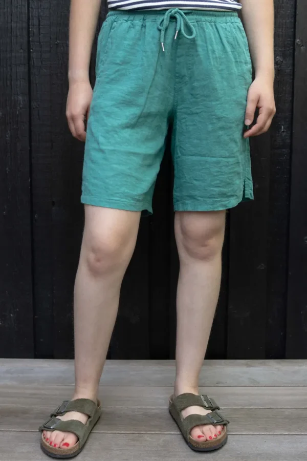 Danefæ Danegames Modal Linnen Shorts Light Slate | Dame Shorts