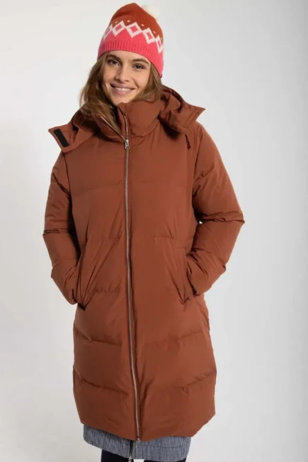 Danefæ Daneget Down Winter Coat Beige Rose | Dame Vinterfrakker