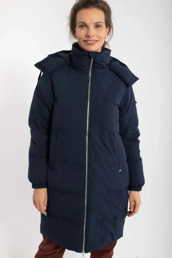 Danefæ Daneget Down Winter Coat Dk Navy | Dame Vinterfrakker