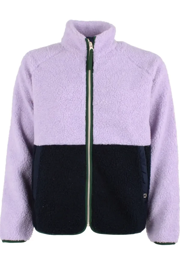 Danefæ Danegreatness Fleece Jacket Light Viola/Dk Navy | Dame Fleece