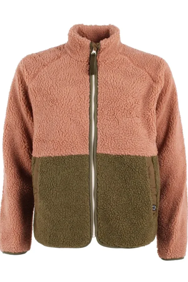 Danefæ Danegreatness Fleece Jacket Antique Rose/ Khaki | Dame Fleece
