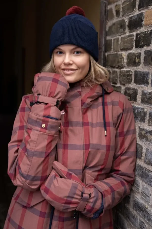 Danefæ Danehandy Mittens Beige Rose/Dark Navy/Redwine | Dame Vanter