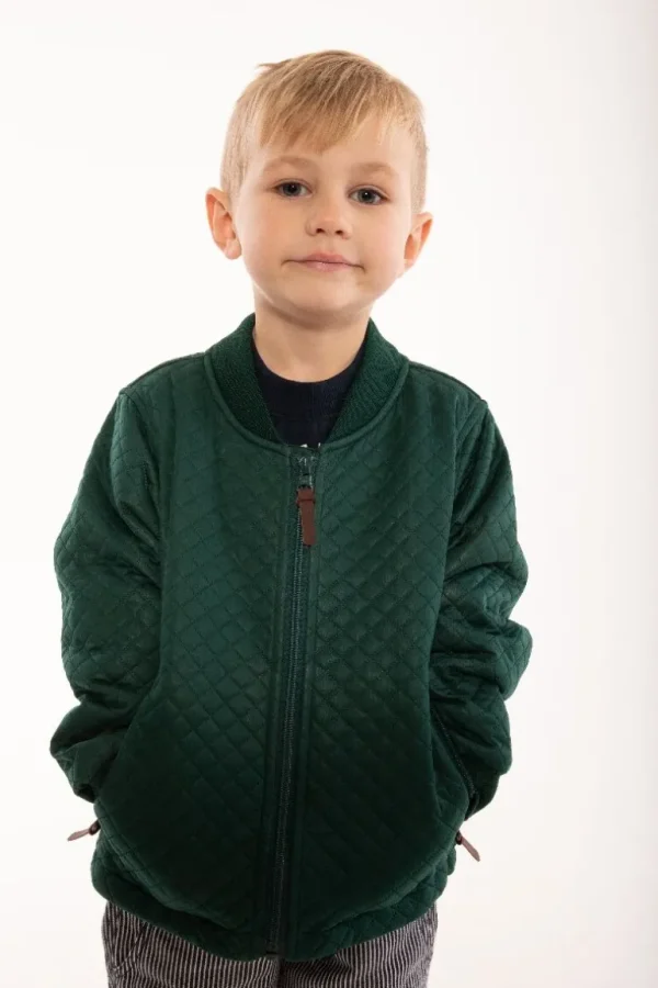 Danefæ Danehans Thermo Jacket Bottle Green | Børn Termotøj | Jakker