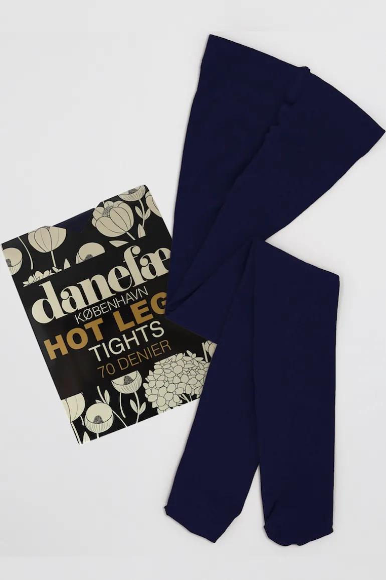 Danefæ Danehot Legs Tights 70den Deep Navy | Dame Strømpebukser