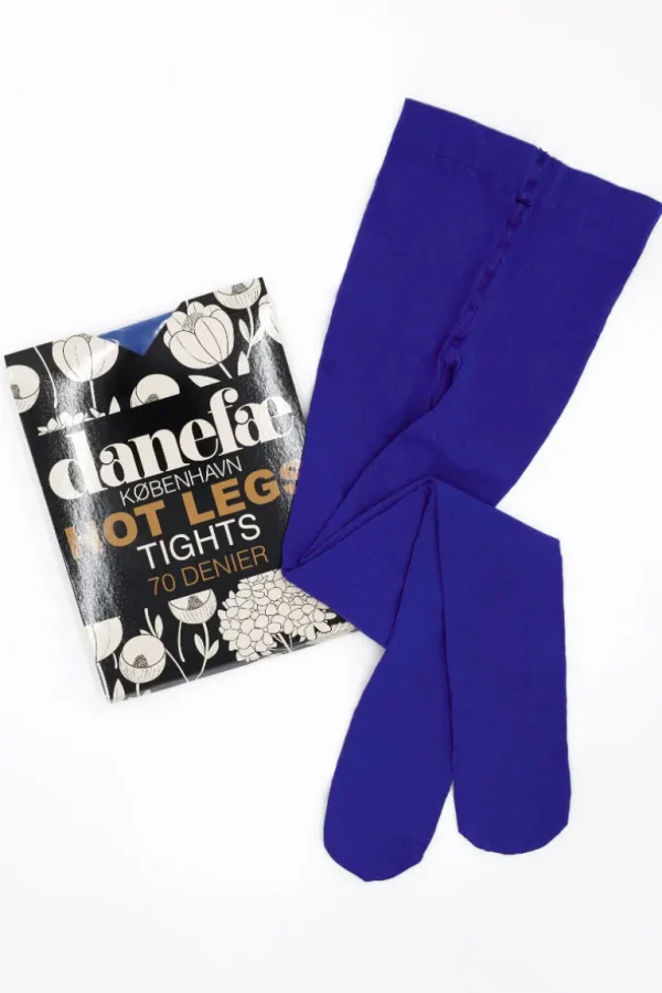 Danefæ Danehot Legs Tights 70den Deep Blue | Dame Strømpebukser