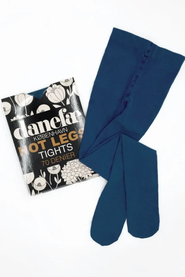 Danefæ Danehot Legs Tights 70den Petrol | Dame Strømpebukser