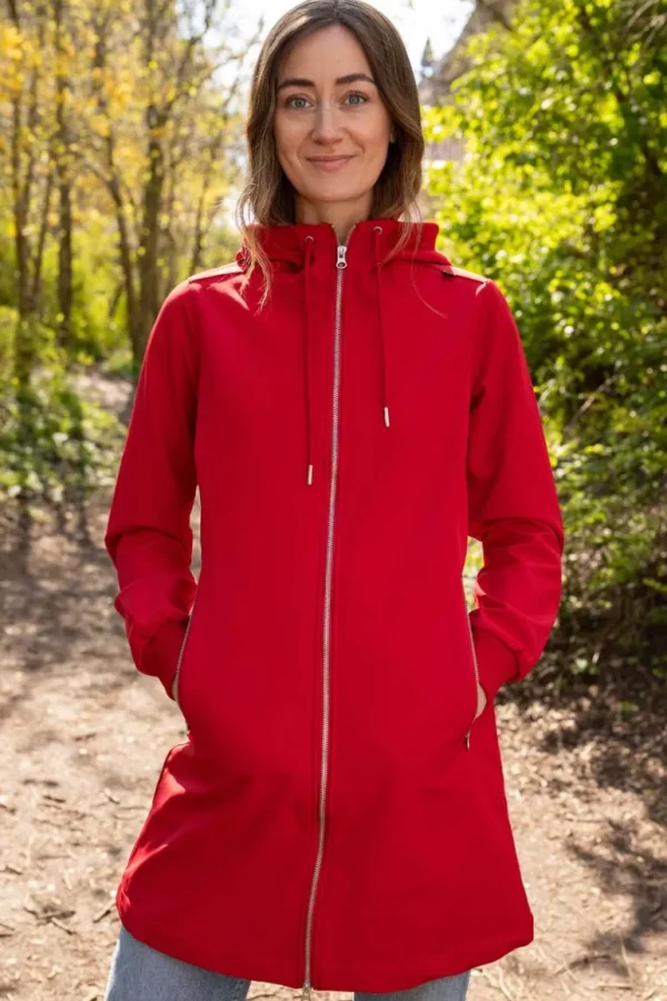 Danefæ Danejane Softshell Dk Red | Dame Softshell Frakker