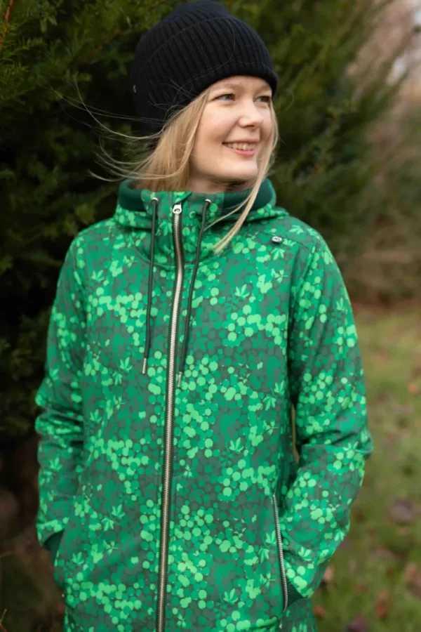 Danefæ Danejane Softshell Green BERRYGOOD | Dame Softshell Frakker