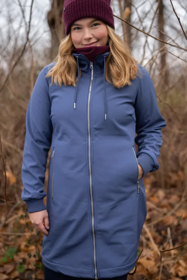 Danefæ Danejane Softshell Grey Marine | Dame Softshell Frakker