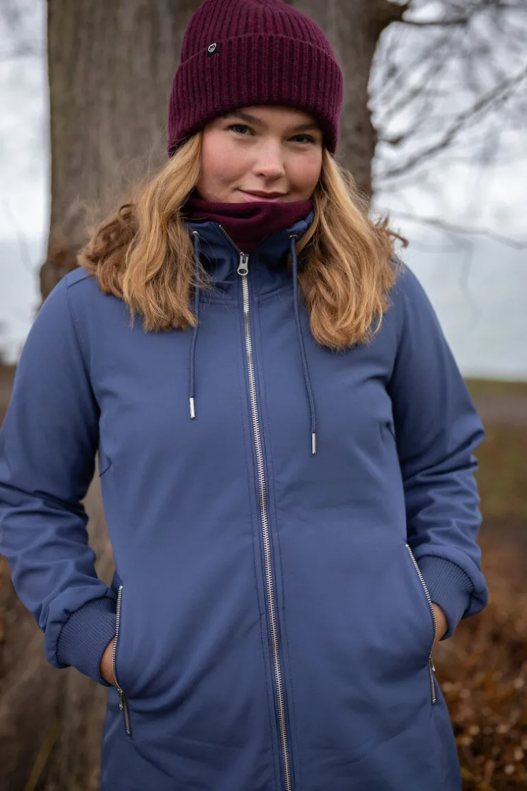 Danefæ Danejane Softshell Grey Marine | Dame Softshell Frakker