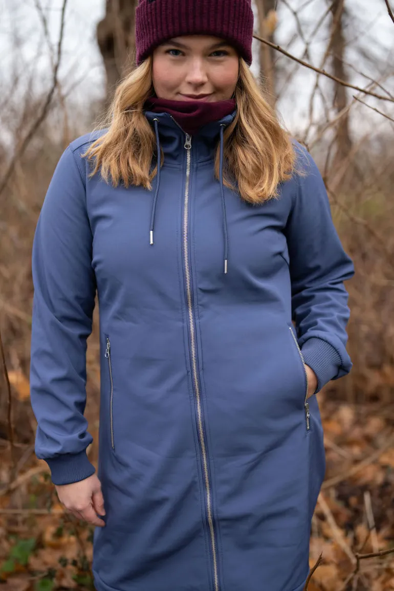 Danefæ Danejane Softshell Grey Marine | Dame Softshell Frakker