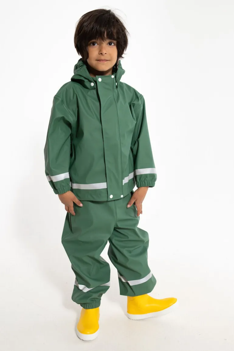 Danefæ Danekarl Rain Set Rover Khaki | Børn Regntøj