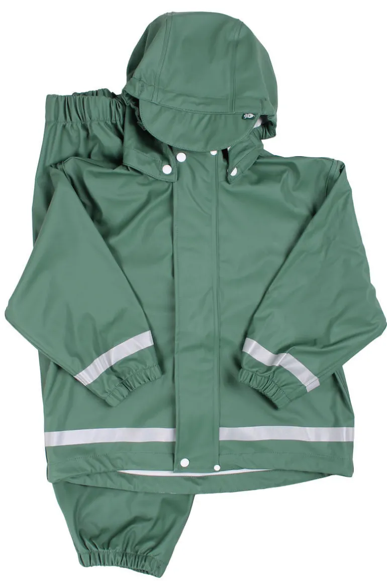 Danefæ Danekarl Rain Set Rover Khaki | Børn Regntøj