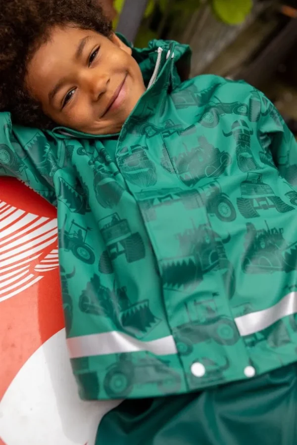 Danefæ Danekarl Winter Rain Set Teal/Dk Teal | Børn Regntøj | Regntøj