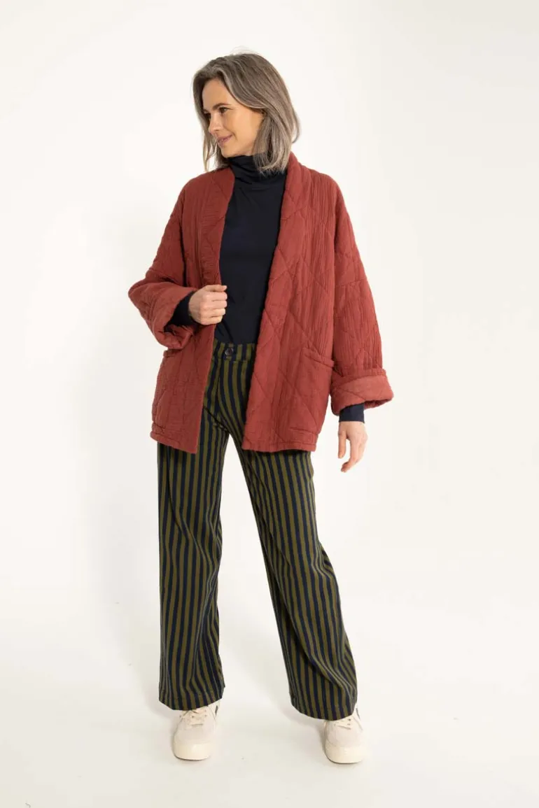 Danefæ Danekatrin Quilt Jacket Swedish Red | Dame Cardigan