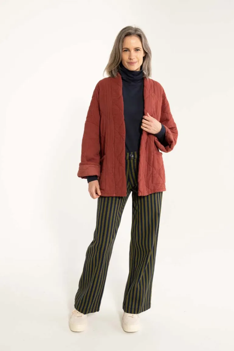 Danefæ Danekatrin Quilt Jacket Swedish Red | Dame Cardigan
