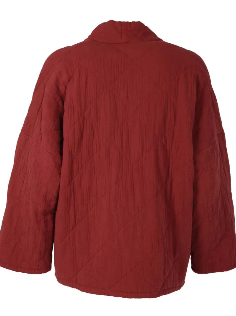 Danefæ Danekatrin Quilt Jacket Swedish Red | Dame Cardigan