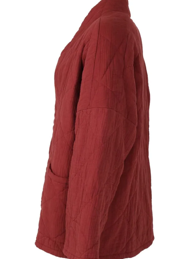 Danefæ Danekatrin Quilt Jacket Swedish Red | Dame Cardigan