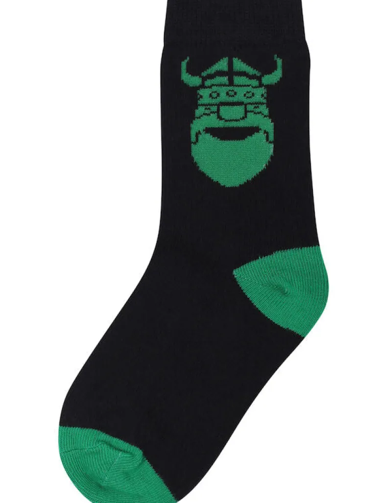 Danefæ Danekids Socks Dk Navy/Green ERIK | Børn Strømper