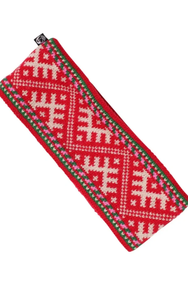 Danefæ Danelangrend Wool Headband Red/OffWhite | Dame Huer