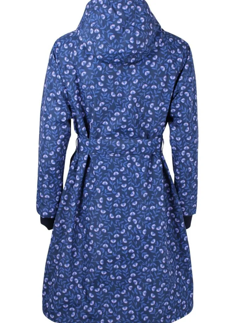 Danefæ Danelisabeth Raincoat Navy/Lilac FLEURIE | Dame Regnfrakker