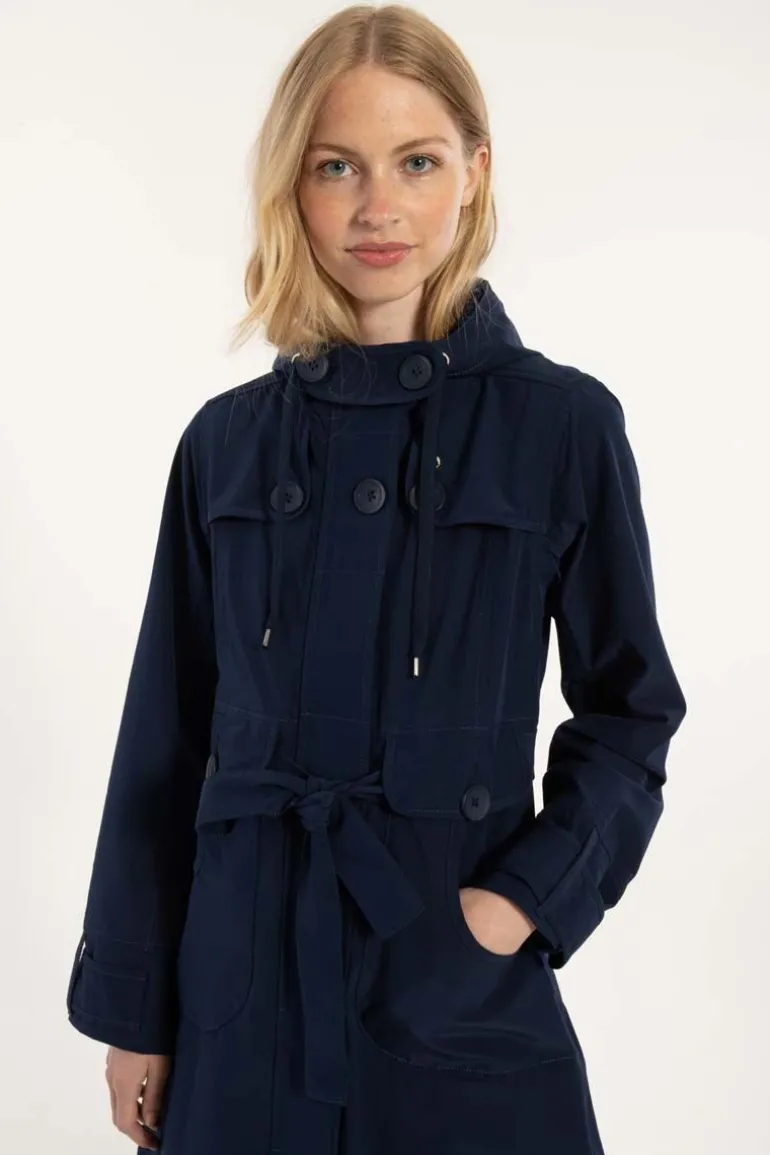 Danefæ Danelse Stretch Midseason Jacket Dk Navy | Dame Overgangsjakker