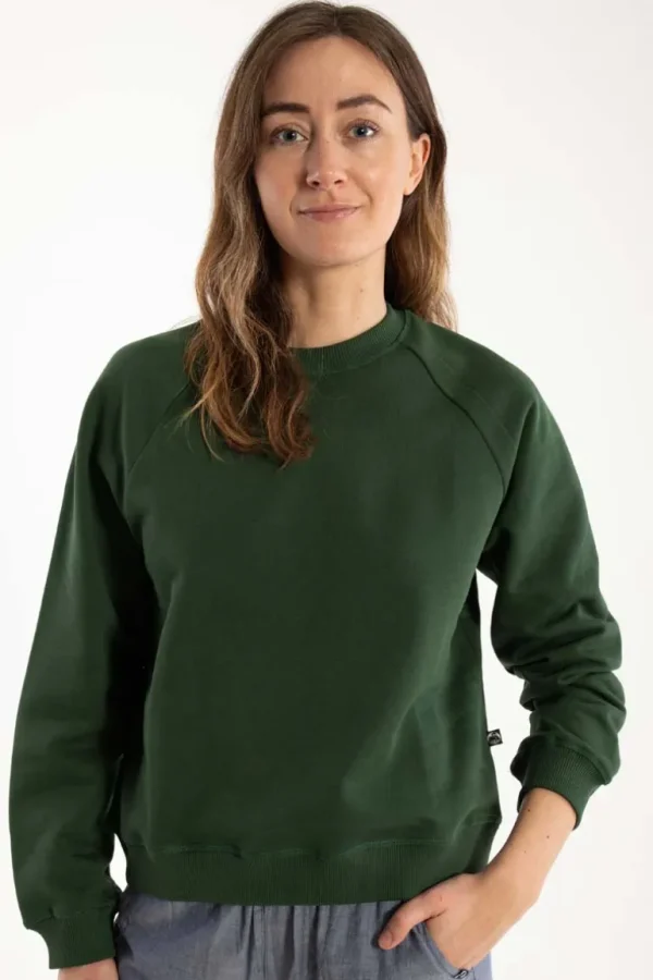 Danefæ Danemama Moleton Sweat Deep Green | Dame Sweatshirts