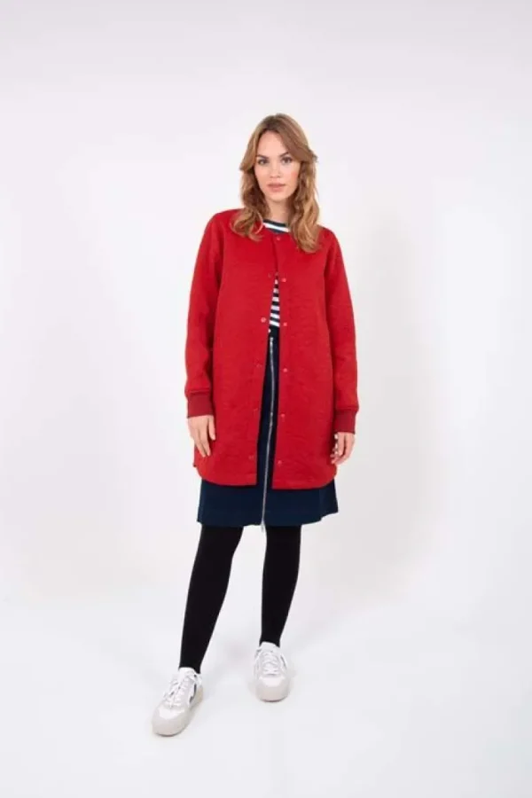Danefæ Danemaude Thermo Coat Rust Red | Dame Termotøj