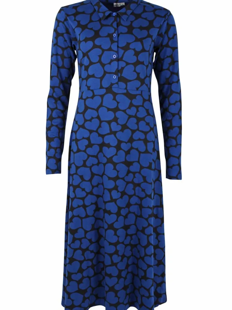 Danefæ Danemusical Interlock Dress Deep Blue HEARTTHROB | Dame Kjoler