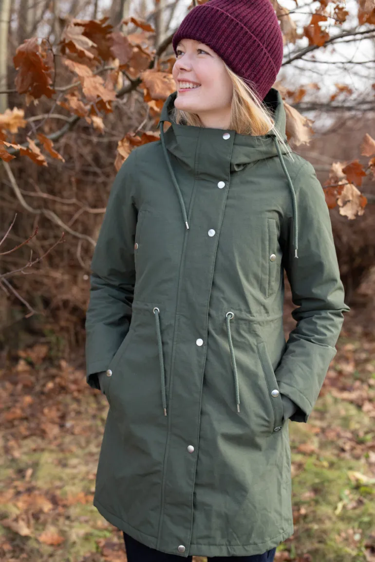 Danefæ Danenora Winter Parka Dark Army | Dame Vinterfrakker