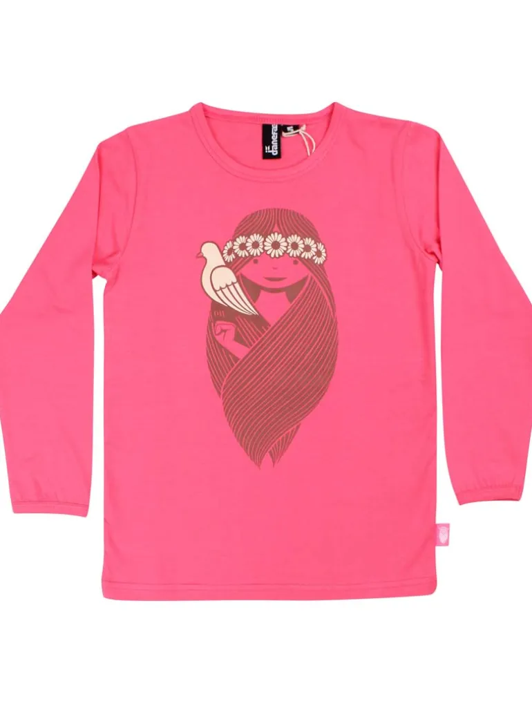 Danefæ Danenorthpole Tee Bright Pink LILLMISSLOVER | Børn Bluser