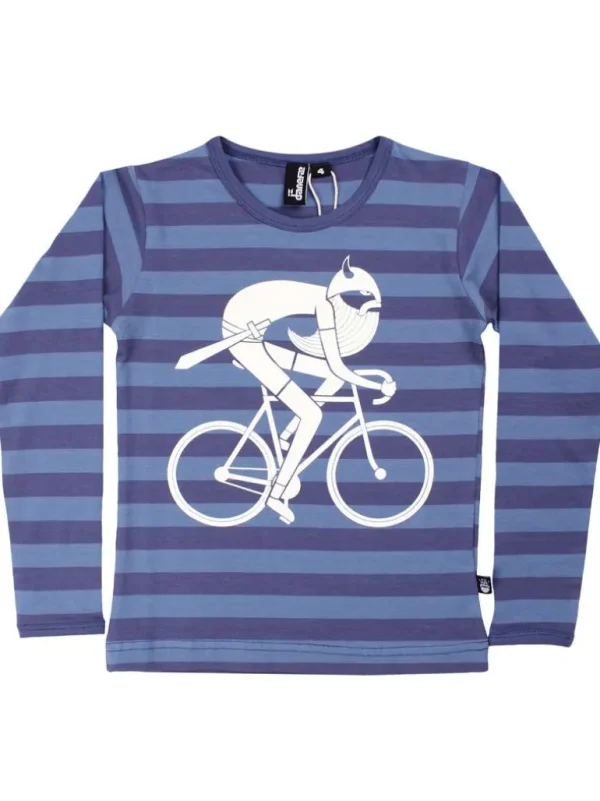 Danefæ Danenorthpole Tee Grey Marine/Cold Blue BIKING VIKING | Børn Bluser