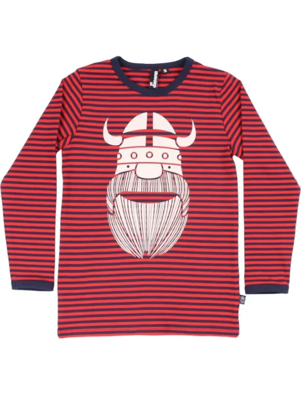 Danefæ Danenorthpole Tee Navy/Bright Red ERIK | Børn Bluser