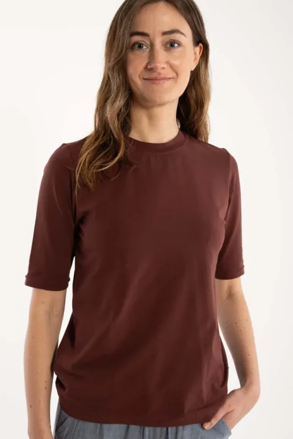 Danefæ Danepixi Tee Dark Bordeaux | Dame T-shirts