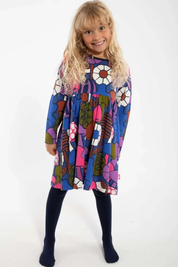 Danefæ Danepopsicle Cotton Dress Deep Blue MYKOLOGI | Børn Kjoler