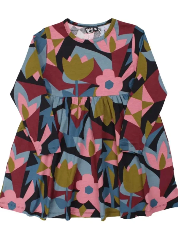 Danefæ Danepopsicle Interlock Dress Black GEOFLEUR | Børn Kjoler