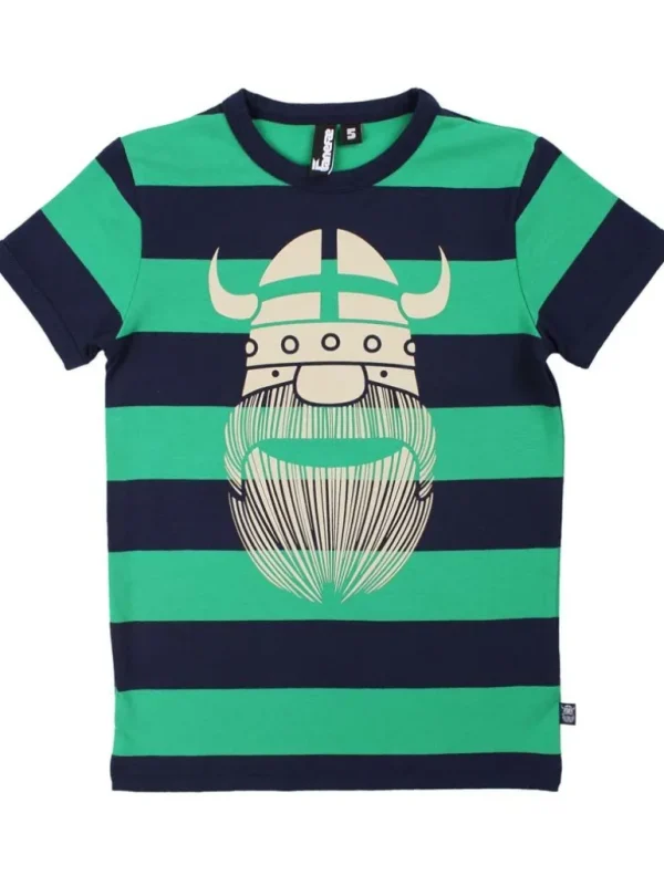 Danefæ Danerainbow Ringer Dark Navy/Green ERIK | Børn T-shirts