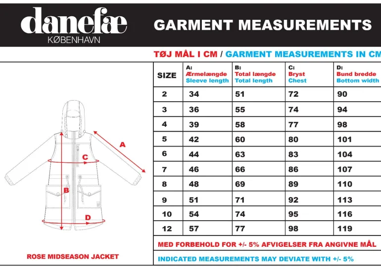 Danefæ Danerose Midseason Jacket | Børn Jakker
