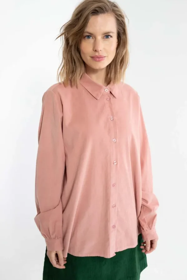 Danefæ Danerosemary Cord Shirt Antique Rose | Dame Skjorter