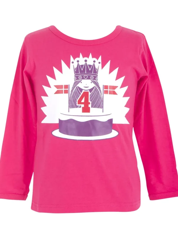 Danefæ Danespaghetti LS Hot Pink BIRTHDAY | Børn Bluser