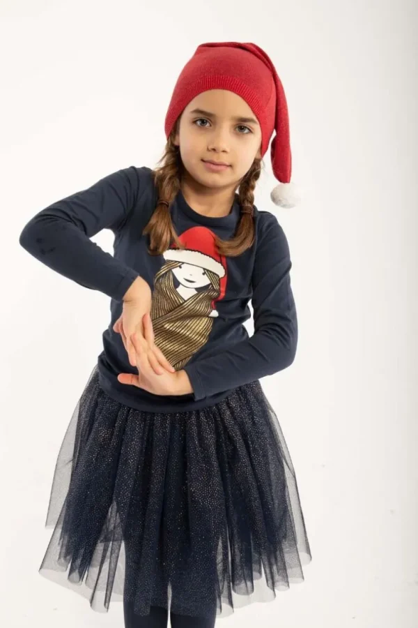 Danefæ Danesparkle Skirt Navy Glitter | Børn Nederdele