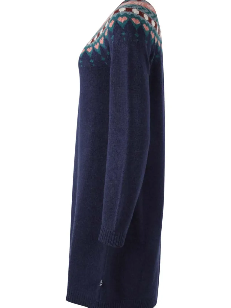 Danefæ Danesukkertop Wool Sweater Dress Dark Navy | Dame Strik | Kjoler