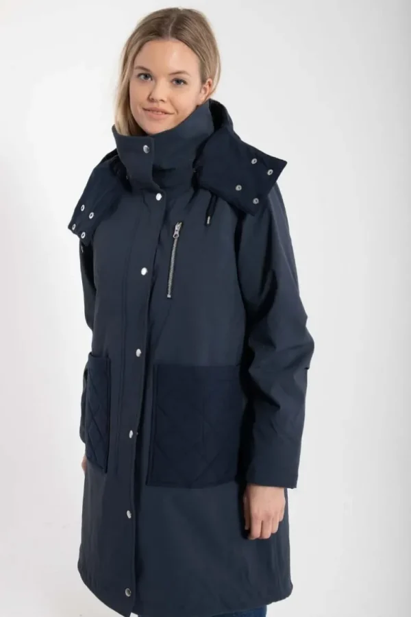 Danefæ Danethorshavn Winter Coat Dk Navy | Dame Vinterfrakker
