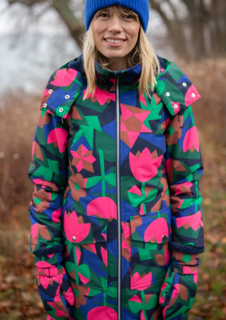 Danefæ Daneturell Winter Coat Dark Navy GEOFLEUR | Dame Vinterfrakker