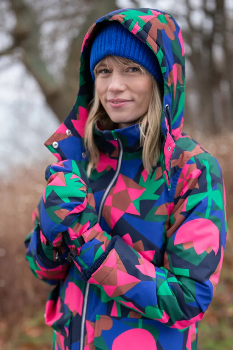 Danefæ Daneturell Winter Coat Dark Navy GEOFLEUR | Dame Vinterfrakker