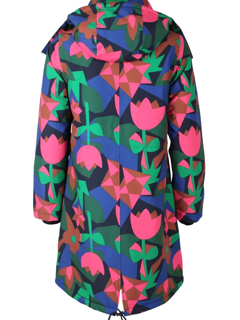 Danefæ Daneturell Winter Coat Dark Navy GEOFLEUR | Dame Vinterfrakker